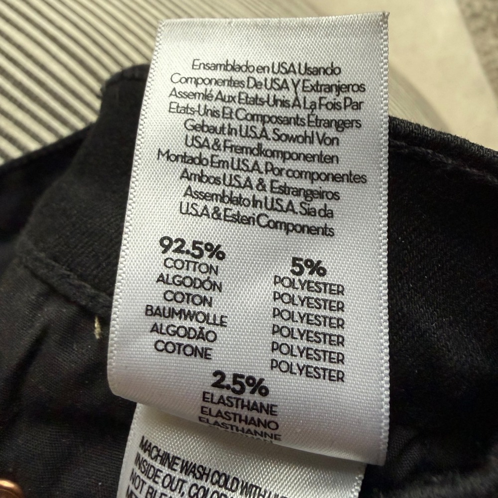 Mother The Insider Crop Jeans Women 31 Black Not Guilty Bootcut 1137-180 - Picture 7 of 8